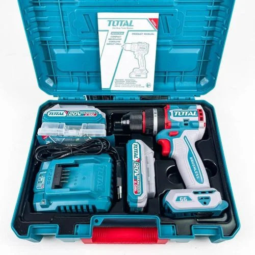 TIDLI20668 TOTAL Compact Brushless Cordless Impact Drill