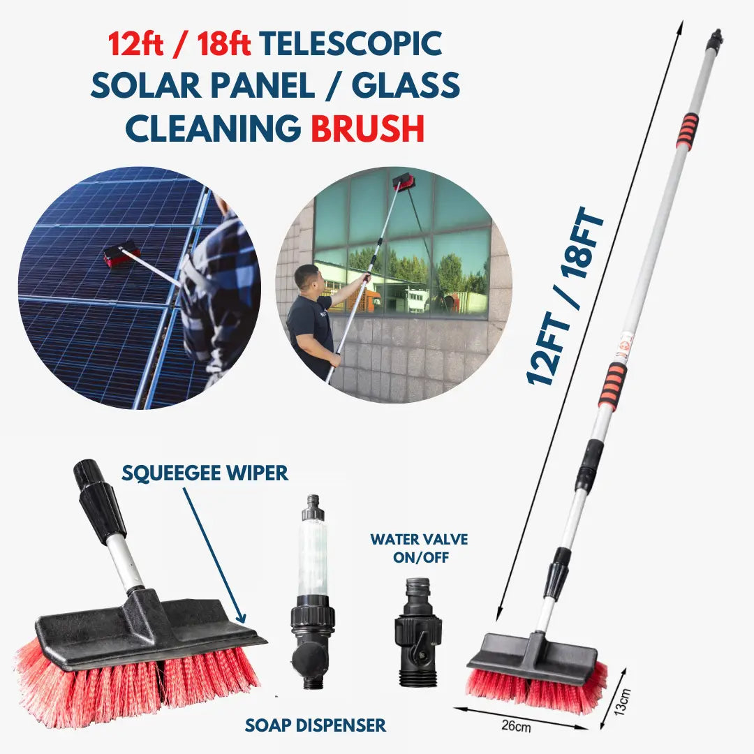 Hi Star Brand Solar Cleaning Brush with Shampoo Bottle