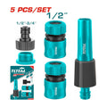 TOTAL 5 pcs Hose Connector Set THHCS05122