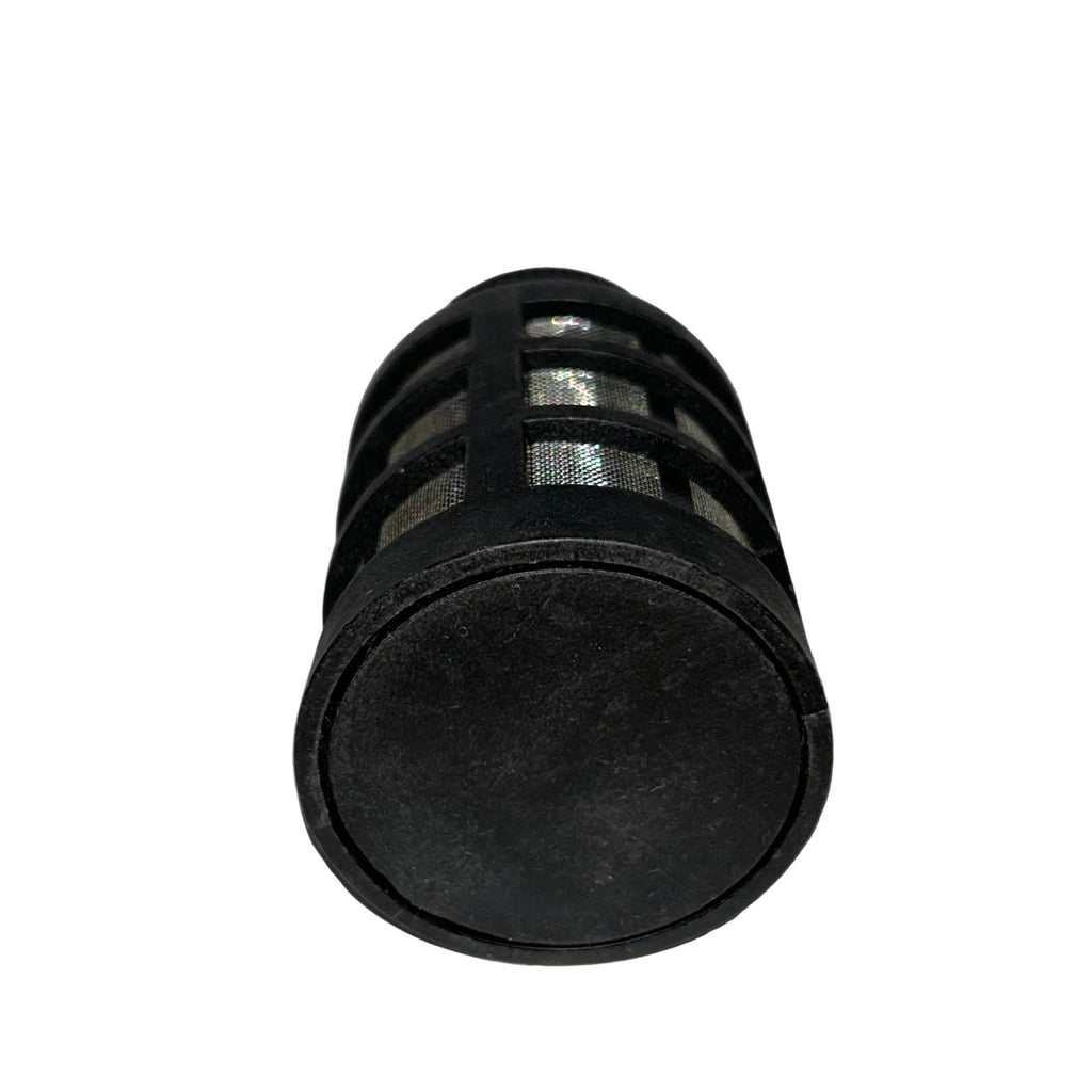 Heavy duty pressure washer bucket filter - with reverse flow protection.