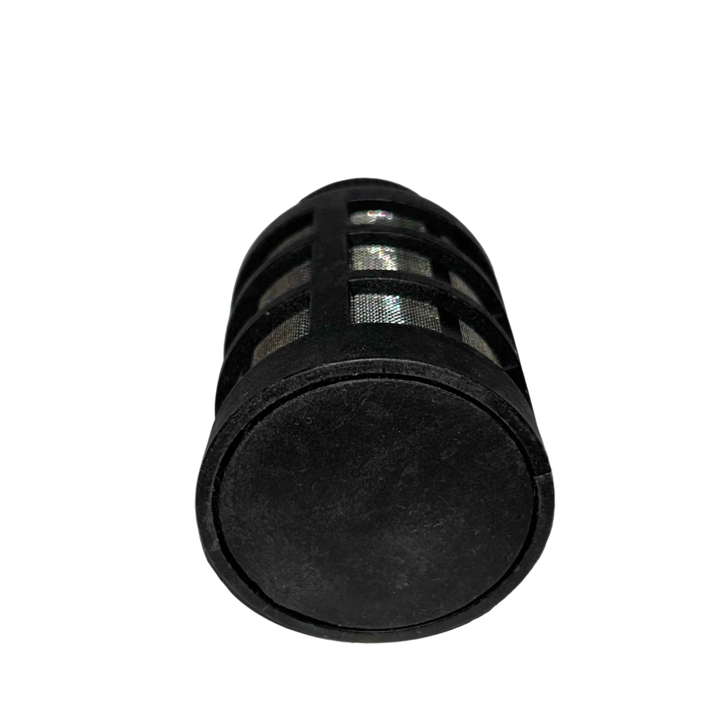 Heavy duty pressure washer bucket filter - with reverse flow protection.