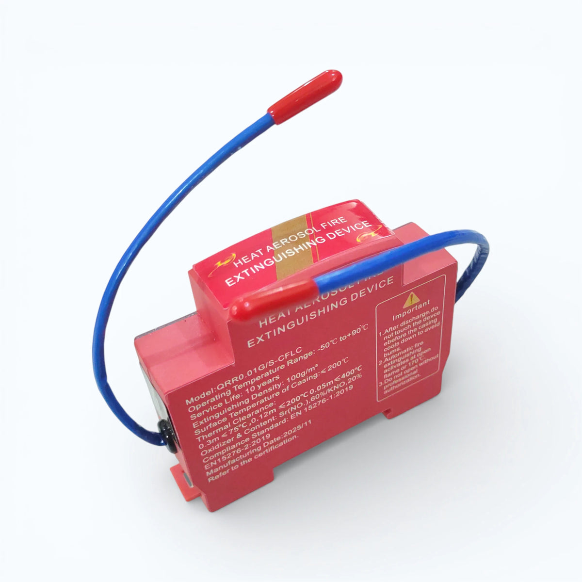 Din Rail Heat Fire Automatic Fire Extinguisher LV Distribution Box | Fire Breaker | Electrical Panel Fire Extinguisher | Heat Activated Fire Extinguisher