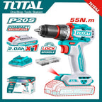 TDLI205582 TOTAL 55NM Compact Brushless Cordless Drill 20V