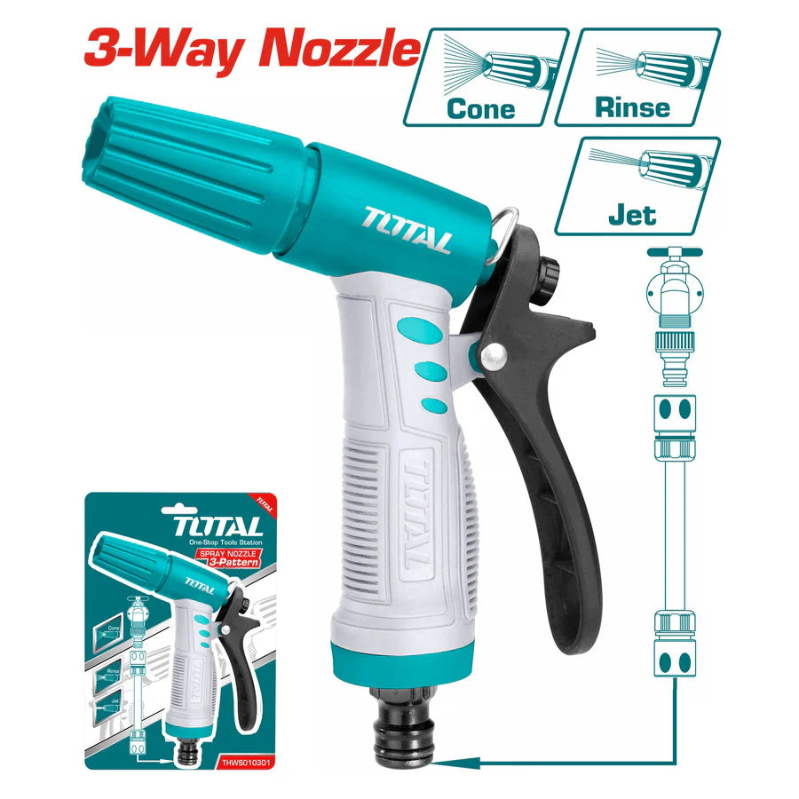 TOTAL 3-Way Plastic Trigger Nozzle THWS010301