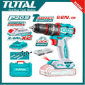 TIDLI20668 TOTAL Compact Brushless Cordless Impact Drill